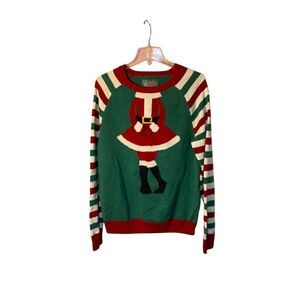 Ugly Christmas sweater women’s, Mrs. Claus, long sleeve sweater, size large